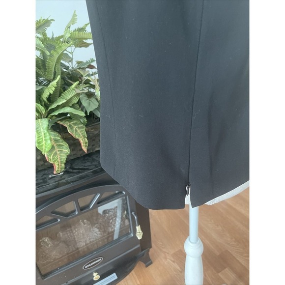 Kasper Size 14 Black Camisole Top Blouse Women Lined V-neck Zipper Side - Picture 6 of 10